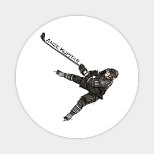 Anze Kopitar Los Angles Sketch Magnet